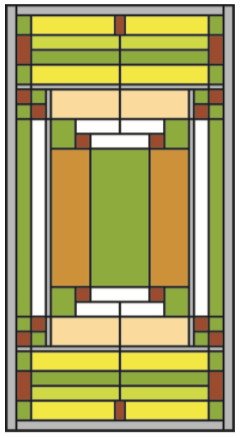 Frank Lloyd Wright Window Pattern