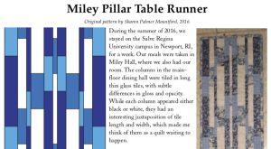 Miley Pillar Runner Pattern
